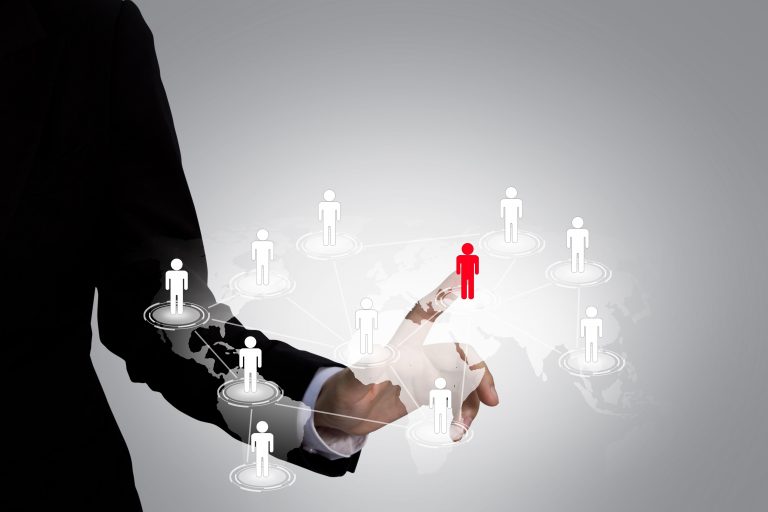 HR selecting candidate profiles from system